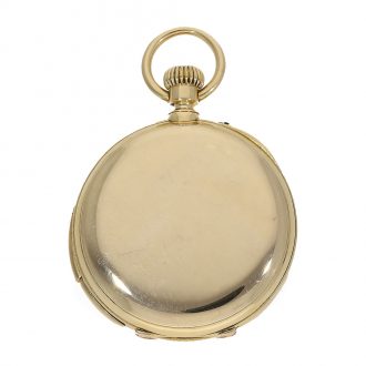 Swiss 18 Carat gold chronometer with five minute repeater Circa 1880