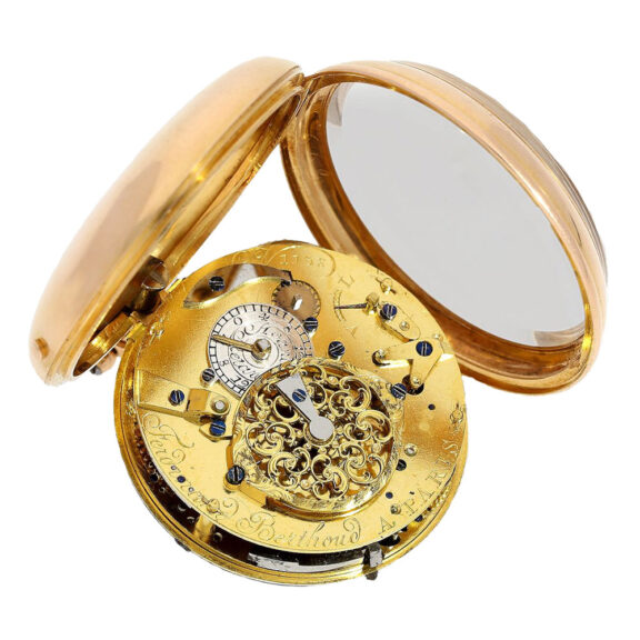 French gold lady's quarter repeater à toc Circa 1780 French gold lady's quarter repeater à toc Circa 1780