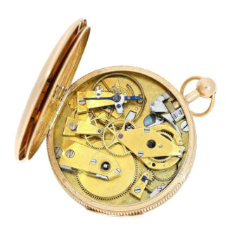French 20k gold quarter repeating virgule watch Circa 1805