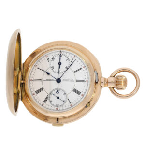 Historically interesting German chronograph in original sales box Circa 1908