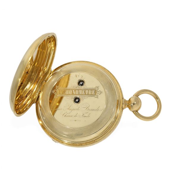 Swiss 18 Carat gold historically interesting chronometer Circa 1850 Swiss 18 Carat gold historically interesting chronometer Circa 1850