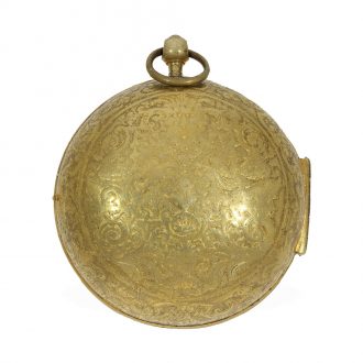 Early French gold plated oignon pocket watch Circa 1710