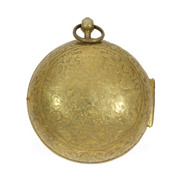 Early French gold plated oignon pocket watch Circa 1710 Early French gold plated oignon pocket watch Circa 1710