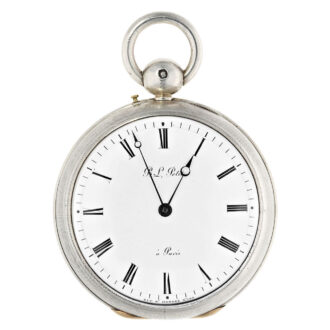 French silver repeating Sonnerie clock watch Circa 1820