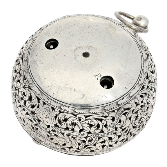 Swiss early silver verge pocket watch with alarm Circa 1680 Swiss early silver verge pocket watch with alarm Circa 1680