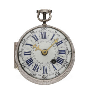 French silver oignon shaped watch with repetition Circa 1718