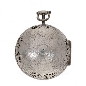 French silver oignon shaped watch with repetition Circa 1718