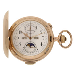 Swiss 14K gold hunting cased astronomical watch Circa 1900