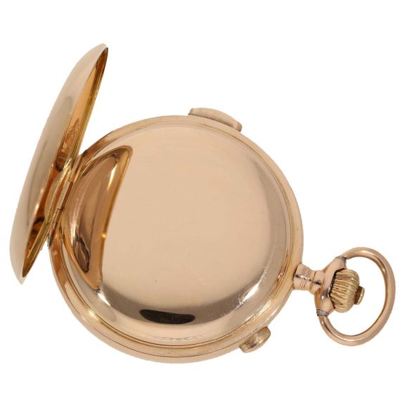 Swiss 14K gold hunting cased astronomical watch Circa 1900 Swiss 14K gold hunting cased astronomical watch Circa 1900