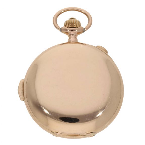 Swiss 14K gold hunting cased astronomical watch Circa 1900 Swiss 14K gold hunting cased astronomical watch Circa 1900