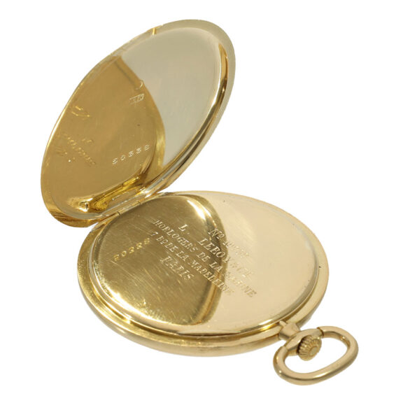 French 18 carat gold valuable astronomical pocket watch Circa 1910 French 18 carat gold valuable astronomical pocket watch Circa 1910