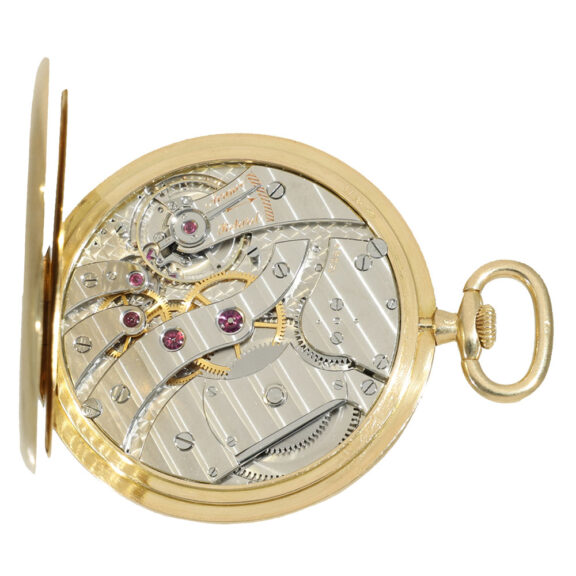 French 18 carat gold valuable astronomical pocket watch Circa 1910 French 18 carat gold valuable astronomical pocket watch Circa 1910