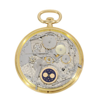 French 18 carat gold valuable astronomical pocket watch Circa 1910