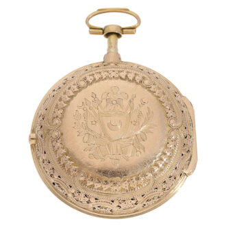 English gold pair cased Grande Sonnerie watch Circa 1794