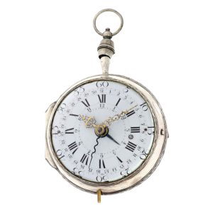 Rare French silver verge pocket watch Circa 1750