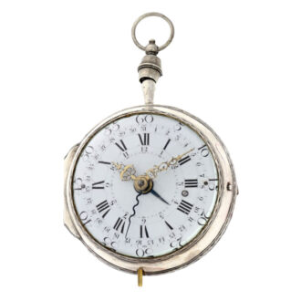 Rare French silver verge pocket watch Circa 1750