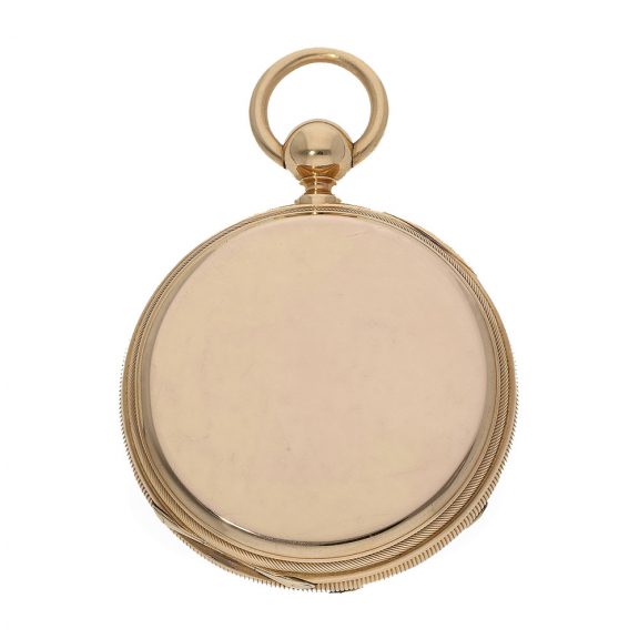English 18 Carat pink gold chronometer with champlevé dial Circa 1870 English 18 Carat pink gold chronometer with champlevé dial Circa 1870