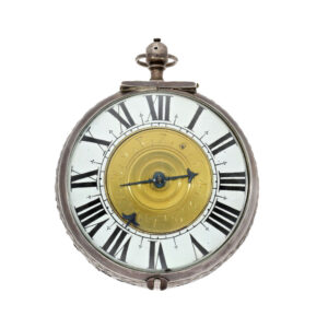French silver coach clock with self strike and alarm Circa 1650