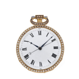 Swiss 18 carat gold and enamel repeating watch Circa 1815