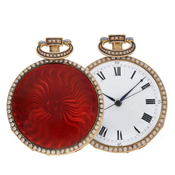 Swiss 18 carat gold and enamel repeating watch Circa 1815 Swiss 18 carat gold and enamel repeating watch Circa 1815