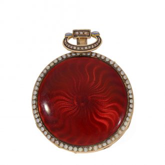 Swiss 18 carat gold and enamel repeating watch Circa 1815