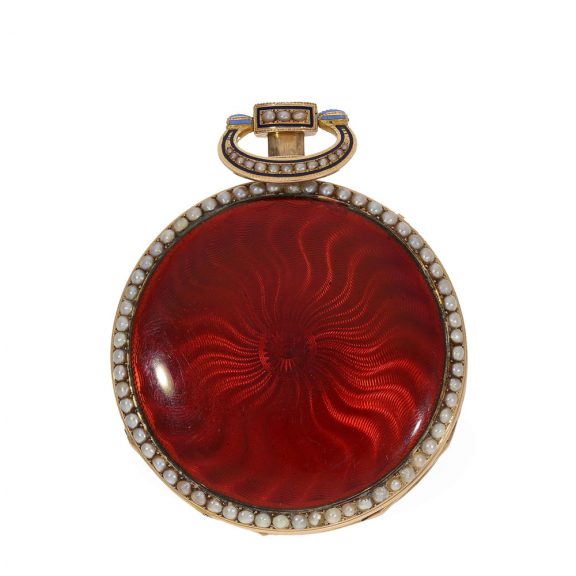 Swiss 18 carat gold and enamel repeating watch Circa 1815 Swiss 18 carat gold and enamel repeating watch Circa 1815