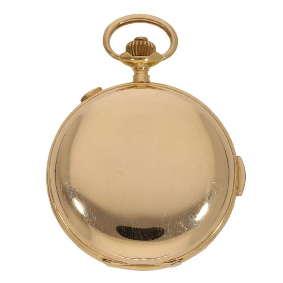 Swiss gold lever watch with six complications Circa 1890 Swiss gold lever watch with six complications Circa 1890