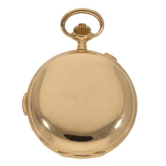 Swiss gold lever watch with six complications Circa 1890 Swiss gold lever watch with six complications Circa 1890