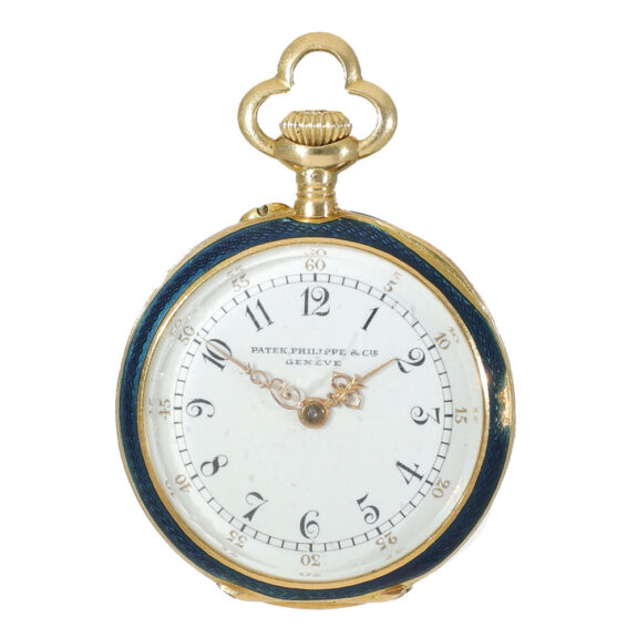 Swiss 18 carat gold platinum and enamel “Belle Epoque” watch Circa 1911