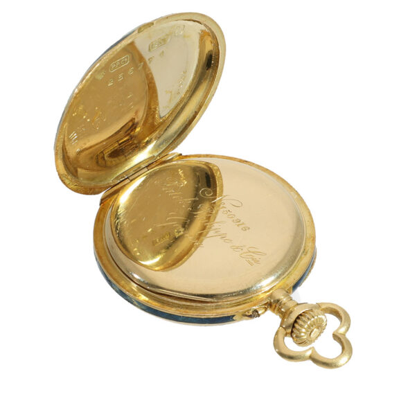 Swiss 18 carat gold platinum and enamel “Belle Epoque” watch Circa 1911 Swiss 18 carat gold platinum and enamel “Belle Epoque” watch Circa 1911