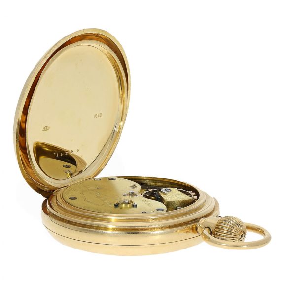 Heavy English 18 Carat gold pocket chronometer Circa 1886 Heavy English 18 Carat gold pocket chronometer Circa 1886