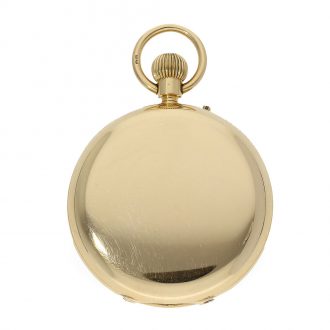 Heavy English 18 Carat gold pocket chronometer Circa 1886