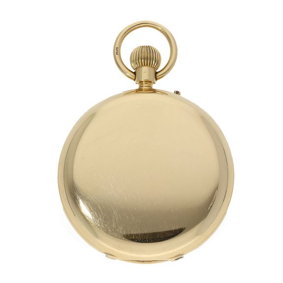 Heavy English 18 Carat gold pocket chronometer Circa 1886 Heavy English 18 Carat gold pocket chronometer Circa 1886