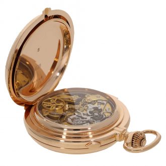 Swiss 18 carat gold impressive astronomical watch with six complications Circa 1900