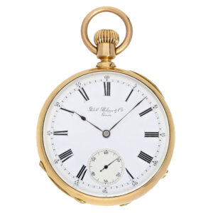 Swiss 18 carat gold pocket watch chronometer Circa 1875