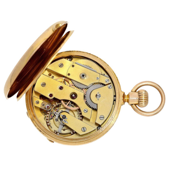 Swiss 18 carat gold pocket watch chronometer Circa 1875 Swiss 18 carat gold pocket watch chronometer Circa 1875