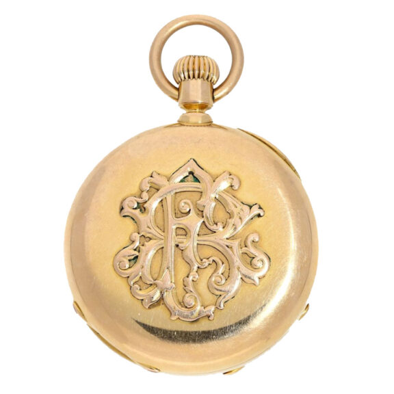 Swiss 18 carat gold pocket watch chronometer Circa 1875 Swiss 18 carat gold pocket watch chronometer Circa 1875
