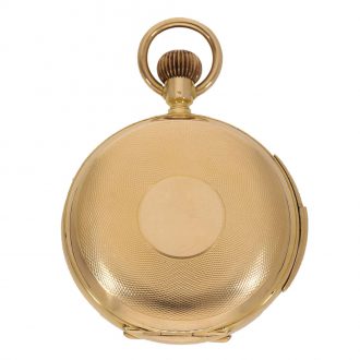 Swiss 18 carat gold watch with automaton and minute repeater Circa 1890