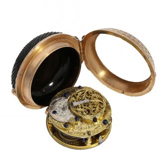 German pocket watch with extremely rare onyx case Circa 1770