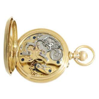 German American 18 carat gold very rare chronograph of the highest quality Circa 1889