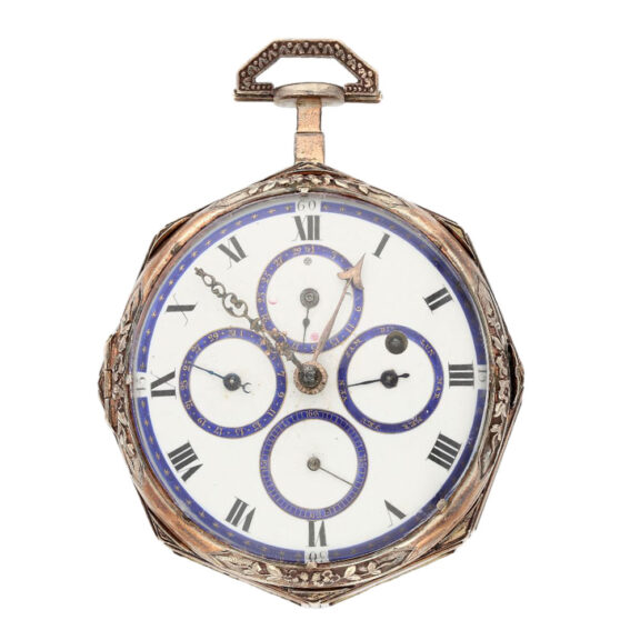 Austrian silver astronomical eight angular watch Circa 1800 Austrian silver astronomical eight angular watch Circa 1800