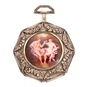 Austrian silver astronomical eight angular watch Circa 1800