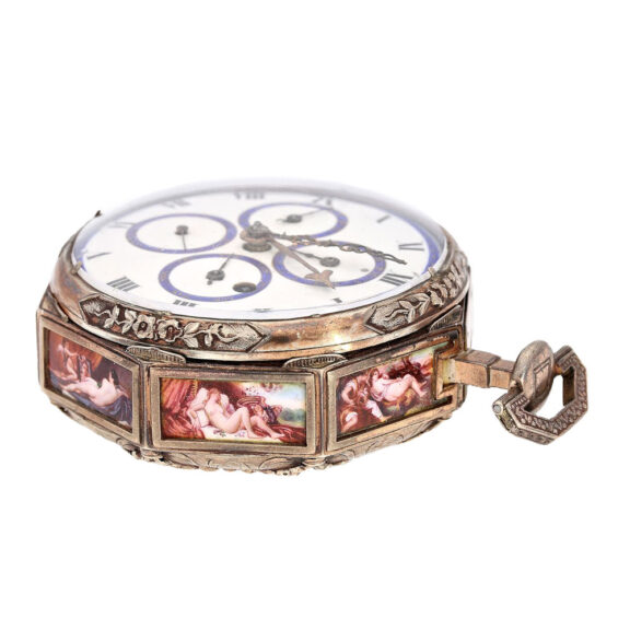 Austrian silver astronomical eight angular watch Circa 1800 Austrian silver astronomical eight angular watch Circa 1800
