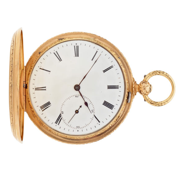 Swiss gold watch with chronometer escapement Circa 1850 Swiss gold watch with chronometer escapement Circa 1850Swiss gold watch with chronometer escapement Circa 1850