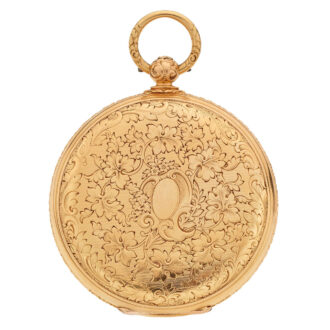 Fine Swiss gold watch with chronometer escapement Circa 1850 Fine Swiss gold watch with chronometer escapement Circa 1850