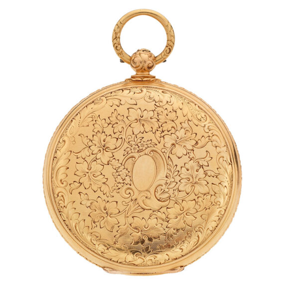 Fine Swiss gold watch with chronometer escapement Circa 1850 Fine Swiss gold watch with chronometer escapement Circa 1850