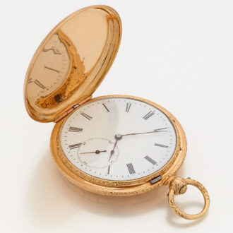 Swiss gold watch with chronometer escapement Circa 1850 Swiss gold watch with chronometer escapement Circa 1850