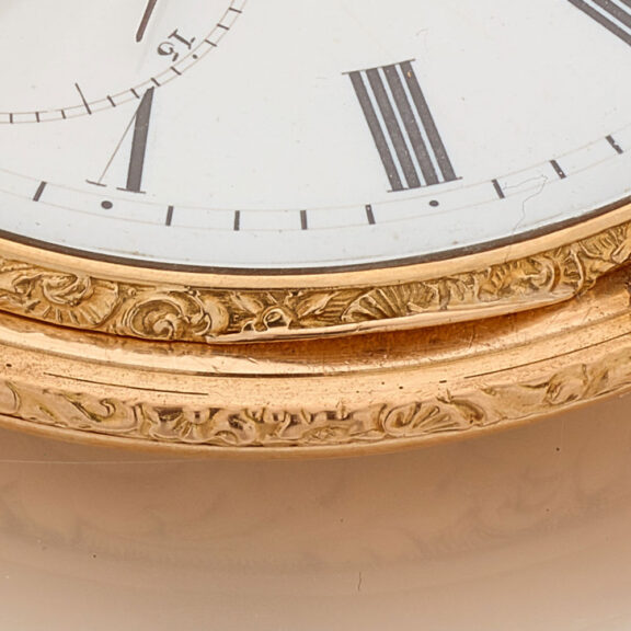 Swiss gold watch with chronometer escapement Circa 1850 Swiss gold watch with chronometer escapement Circa 1850
