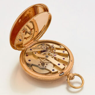 Swiss gold watch with chronometer escapement Circa 1850 Swiss gold watch with chronometer escapement Circa 1850