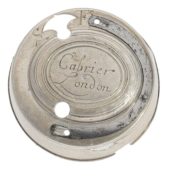Magnificent English repoussé double case verge watch Circa 1750 Magnificent English repoussé double case verge watch Circa 1750